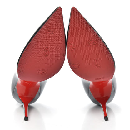 Christian Louboutin Patent Decollete 554 100 Pumps 37 Black 7 of 7
