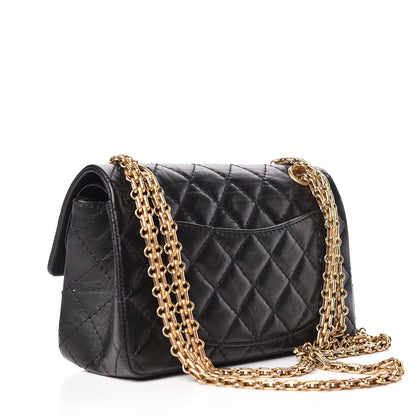 Chanel Aged Calfskin Quilted 2.55 Reissue 224 Flap Black 3 of 13