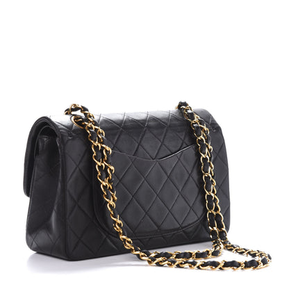 Chanel Lambskin Quilted Small Double Flap Black 2 of 10