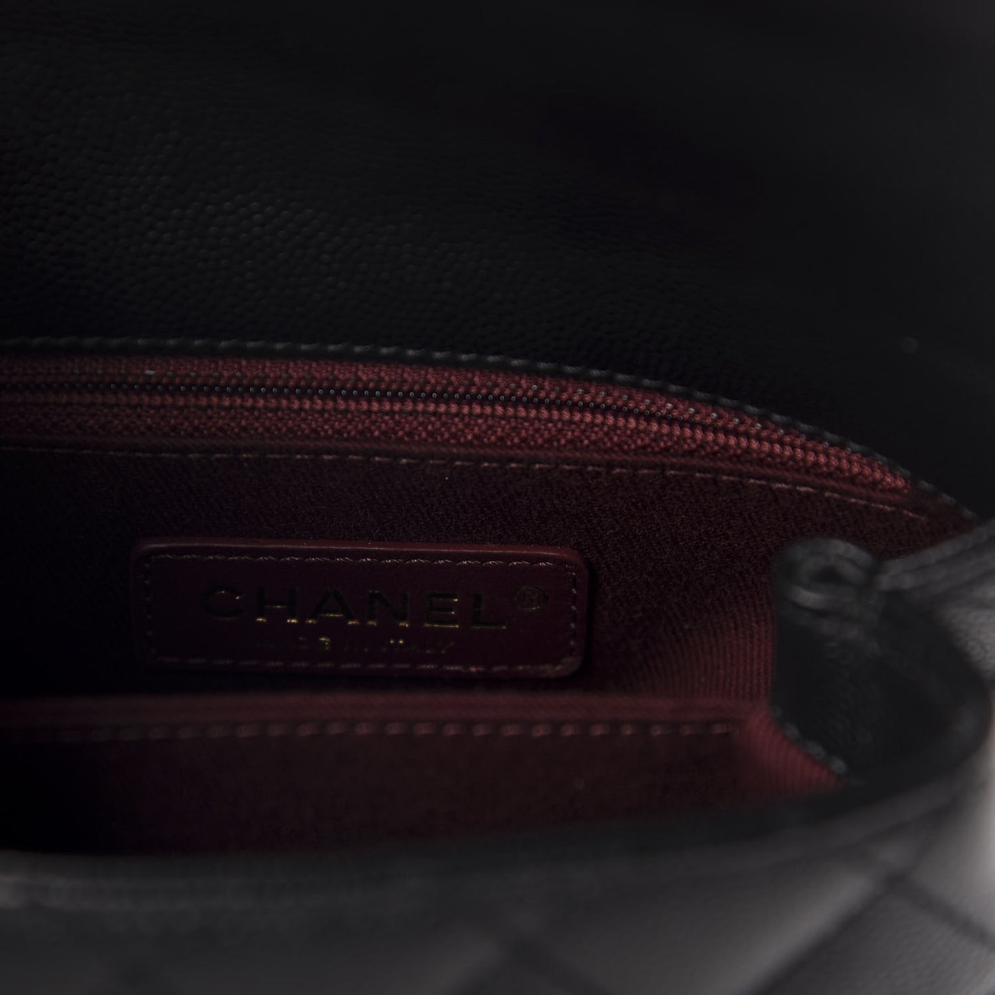 Caviar Quilted Extra Mini Coco Handle Flap Black