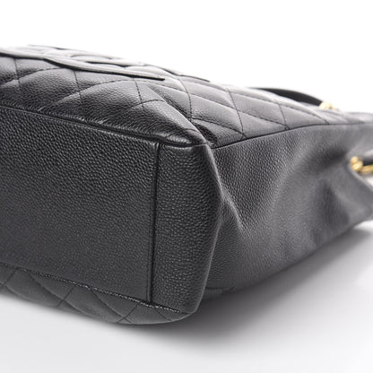 Chanel Caviar Quilted Petit Shopping Tote PST Black 9 of 9
