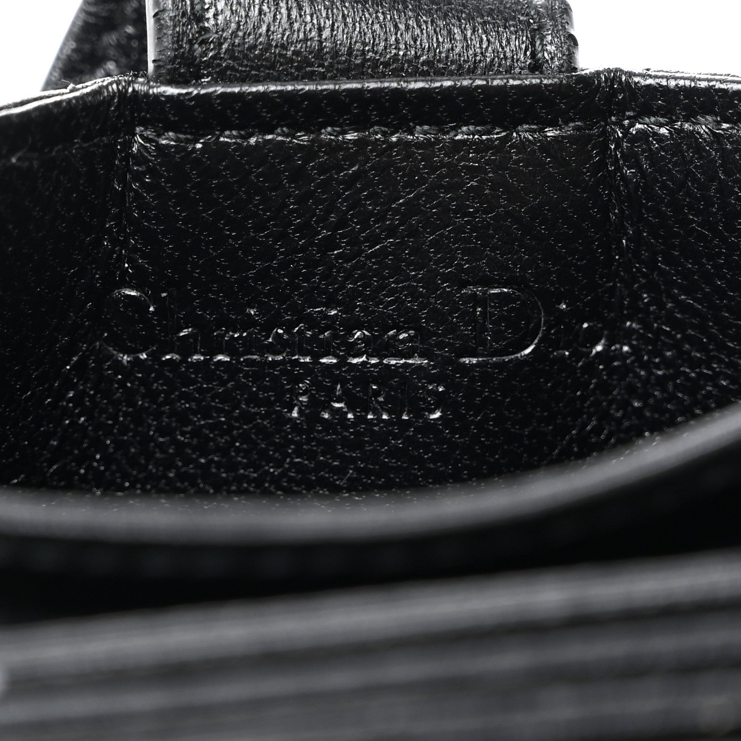 Christian Dior Lambskin Cannage Lucky Badges Lady Dior 5-Gusset Card Holder Black 6 of 8