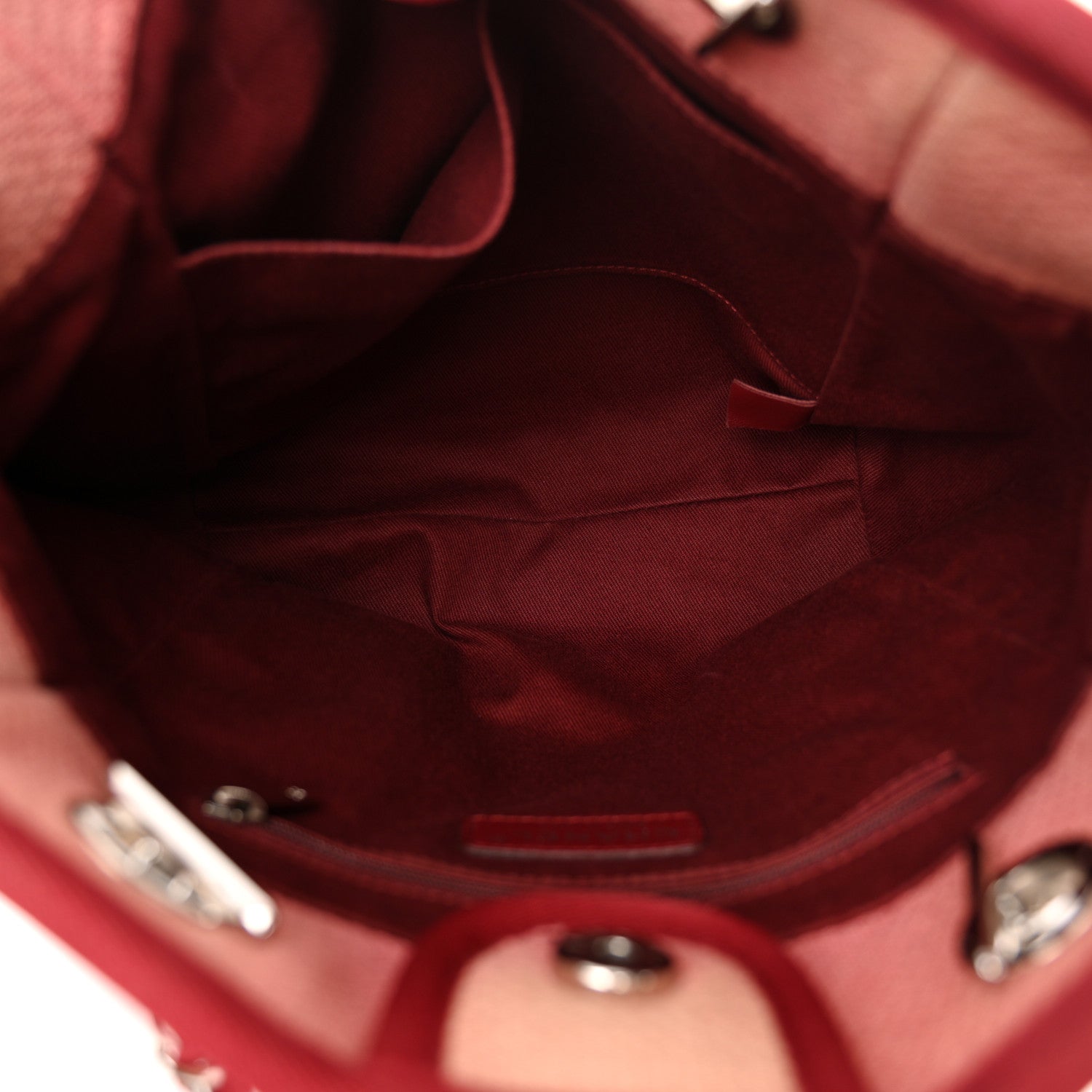 Chanel Canvas Mini Deauville Tote Red 5 of 11