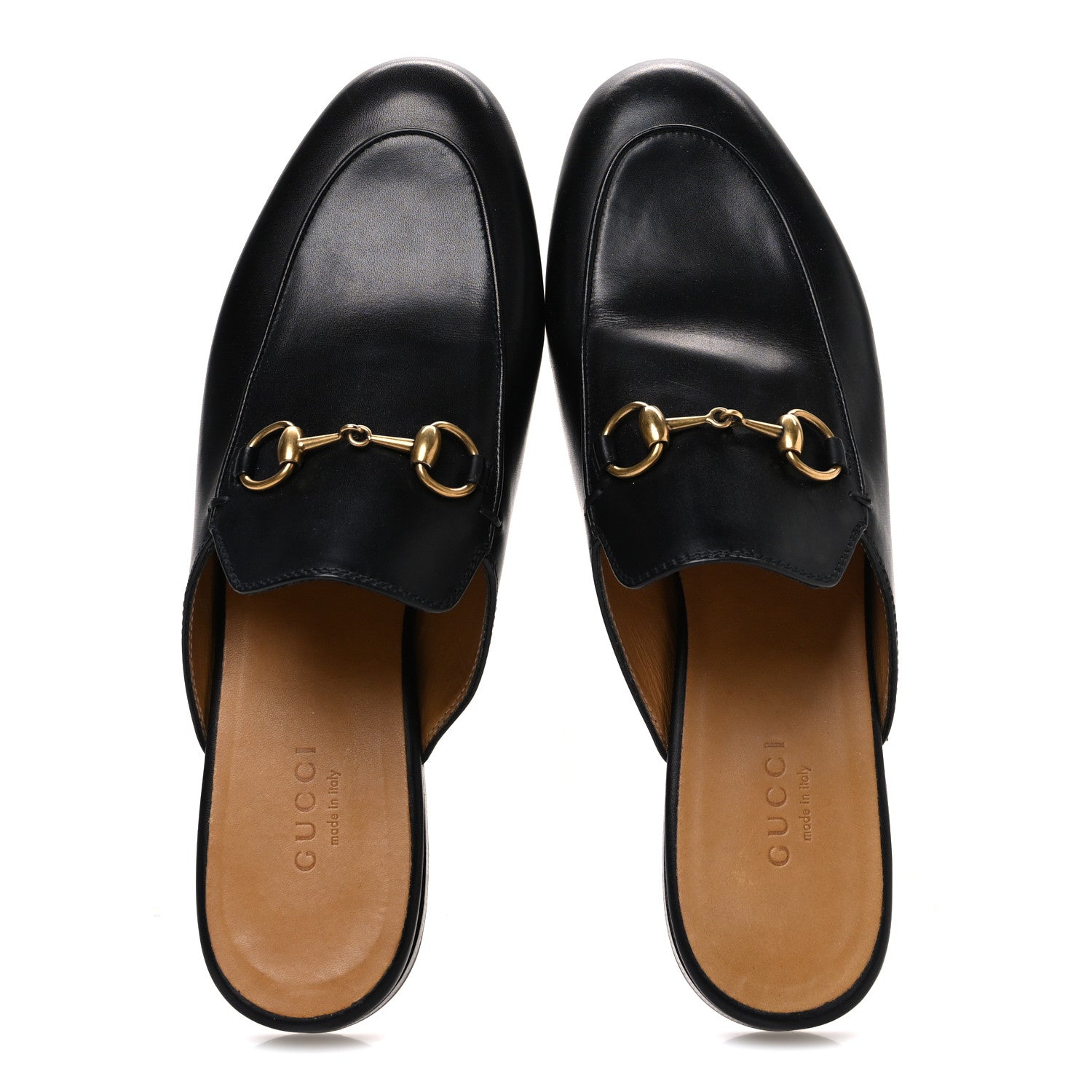 Gucci Calfskin Womens Princetown Slippers 36.5 Black 2 of 11