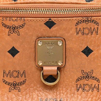 MCM Visetos Medium Fusten Belt Bag Cognac 7 of 9