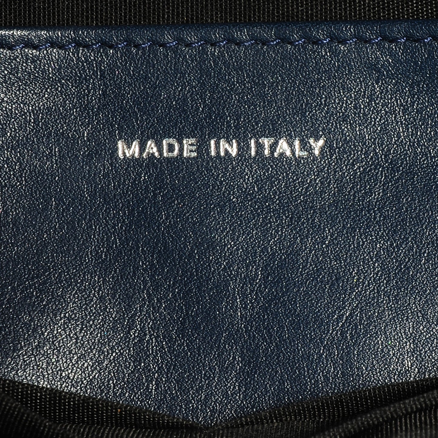 Caviar Half Moon Wallet On Chain WOC Navy Blue