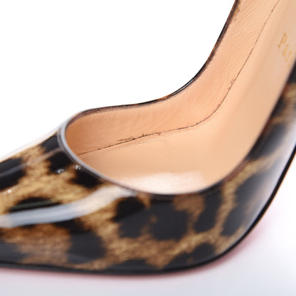 Christian Louboutin Patent Leopardino So Kate 120 Pumps 37 Brown 10 of 13