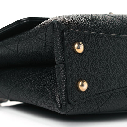 Chanel Grained Calfskin Small Stitched Flap Black 8 of 11