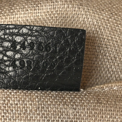Gucci Dollar Calfskin Small GG Charm Dome Bag Black 7 of 9