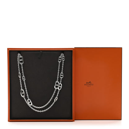 Hermes Sterling Silver Farandole Necklace 160 6 of 6
