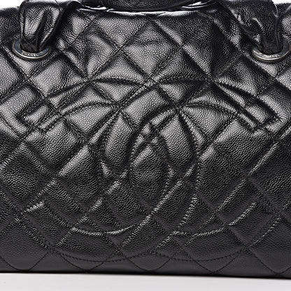 Chanel Caviar Quilted Large CC Timeless Bowler Black 9 of 12