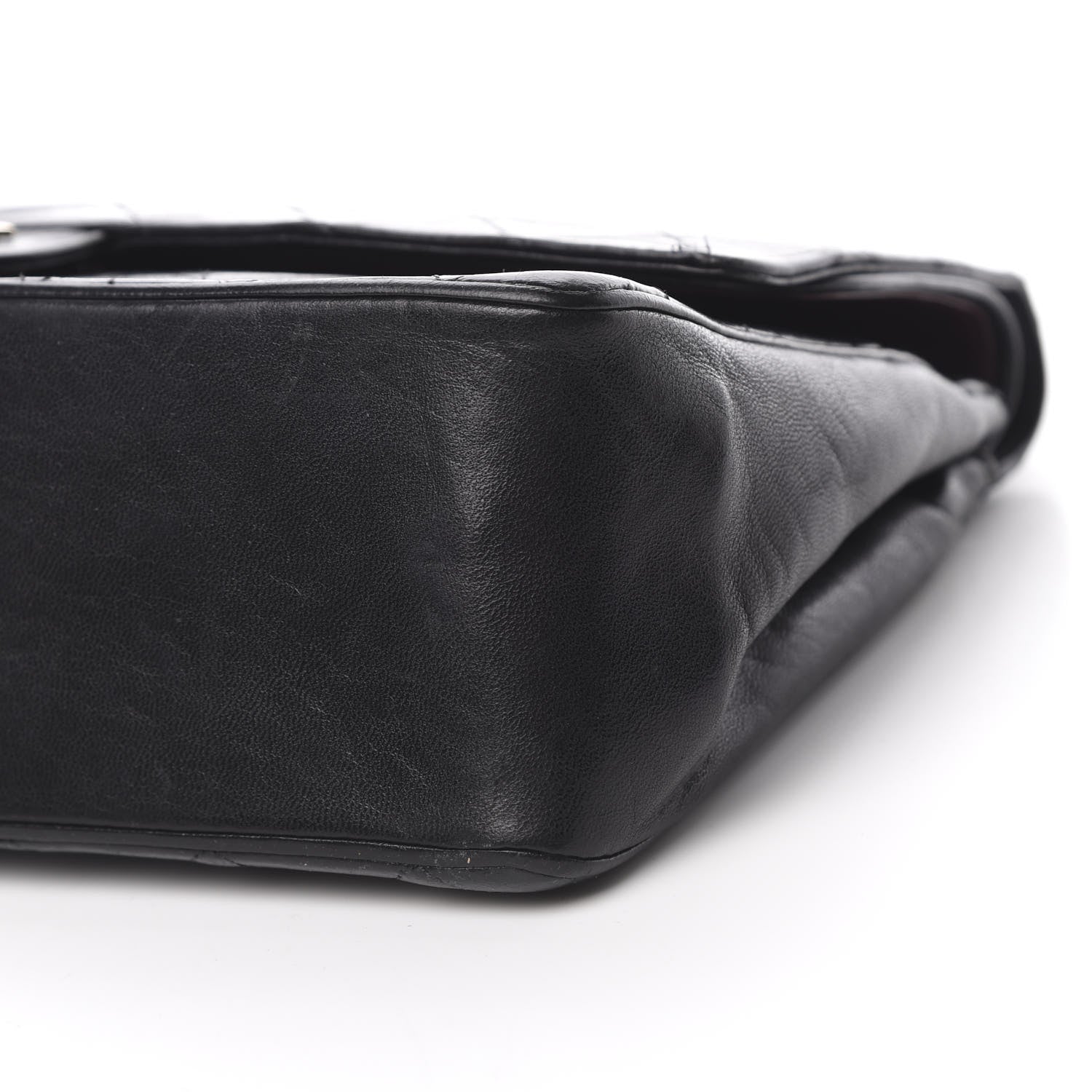 Chanel Lambskin Quilted Medium Double Flap Black 10 of 22