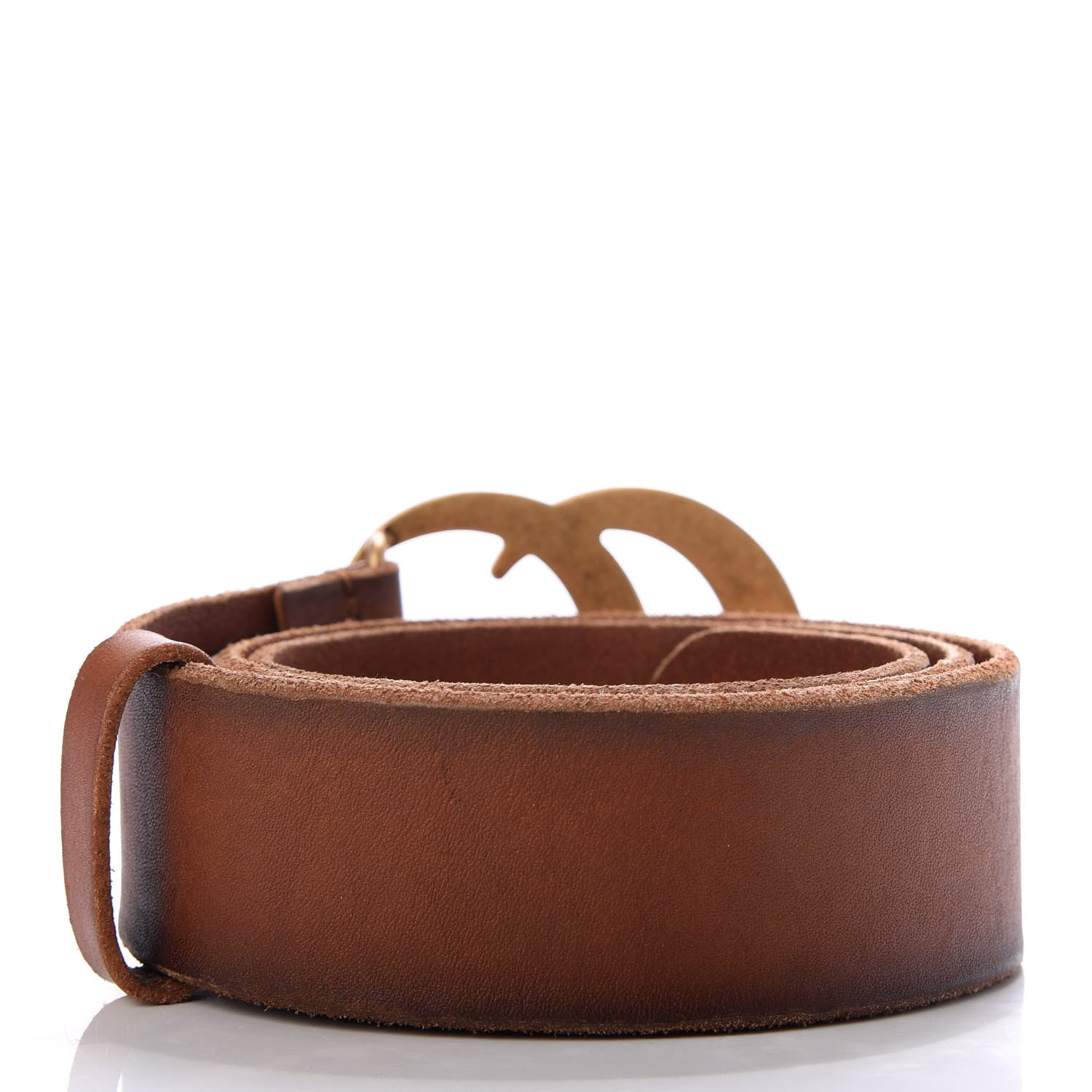 Gucci Faded Calfskin Double G 40mm Belt 75 30 Cuir 2 of 4