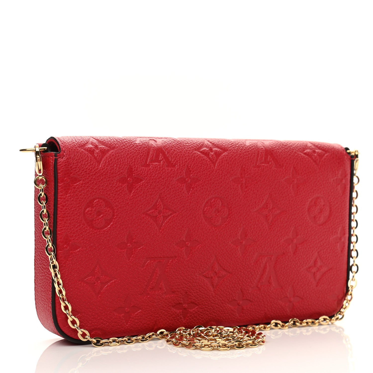 Louis Vuitton Empreinte Pochette Felicie Chain Wallet Scarlet 4 of 10