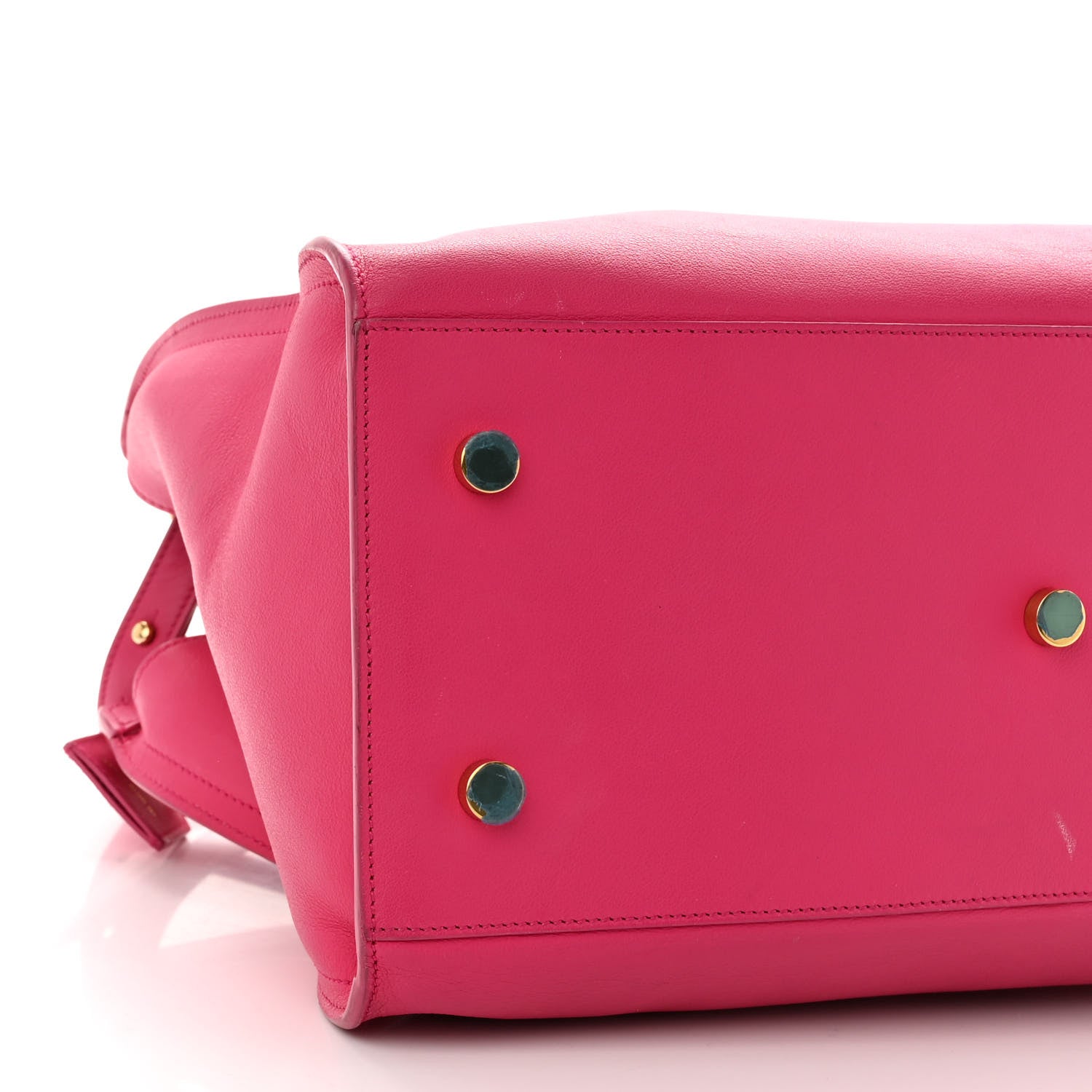 Saint Laurent Calfskin Small Monogram Cabas Fuchsia 8 of 16