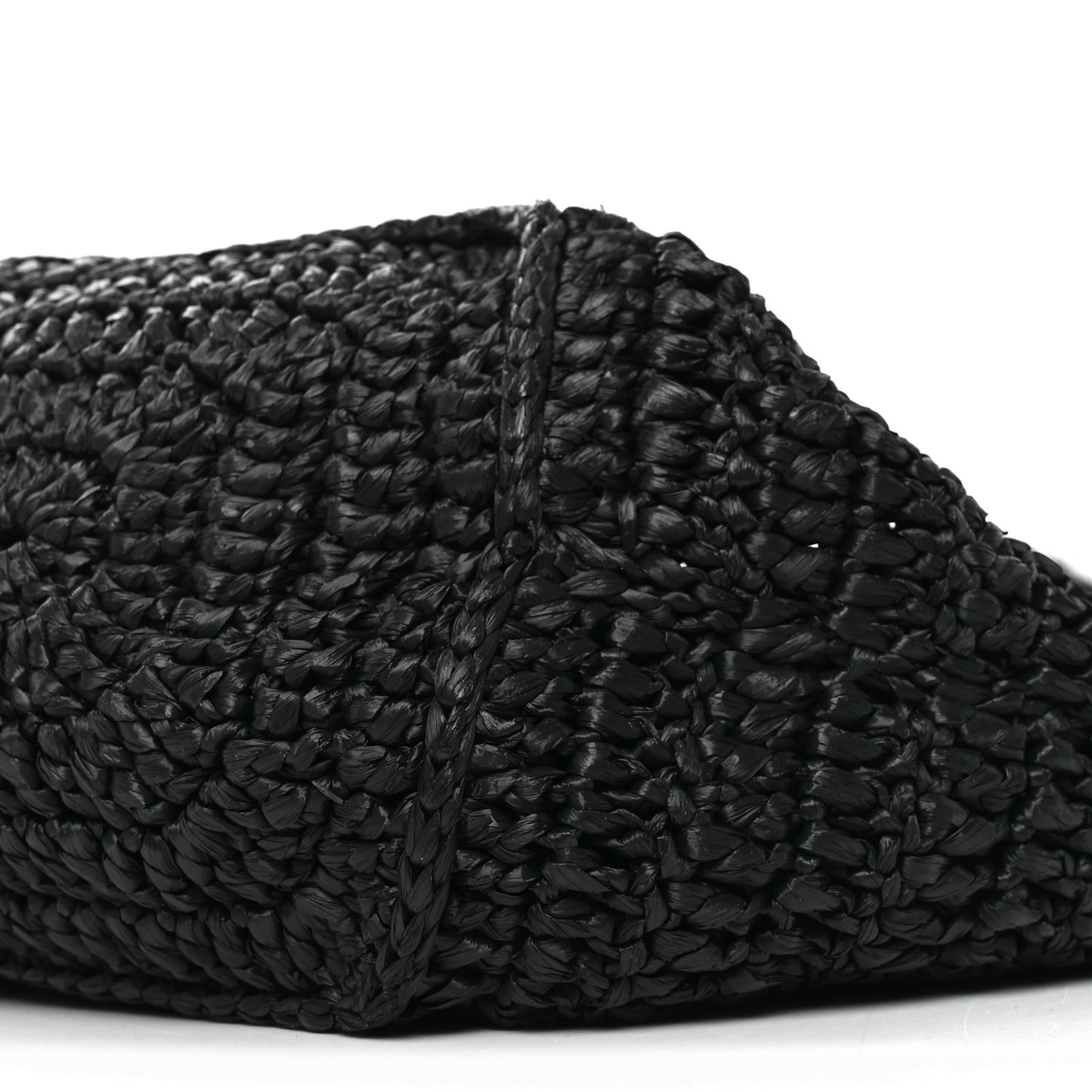 Raffia Rive Gauche Tote Black
