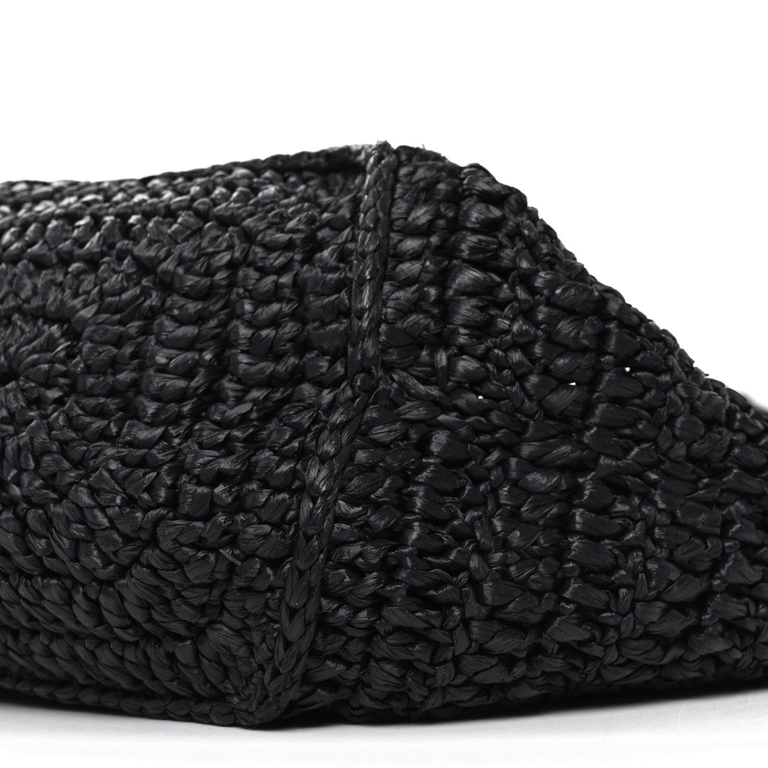 Saint Laurent Raffia Rive Gauche Tote Black 10 of 10