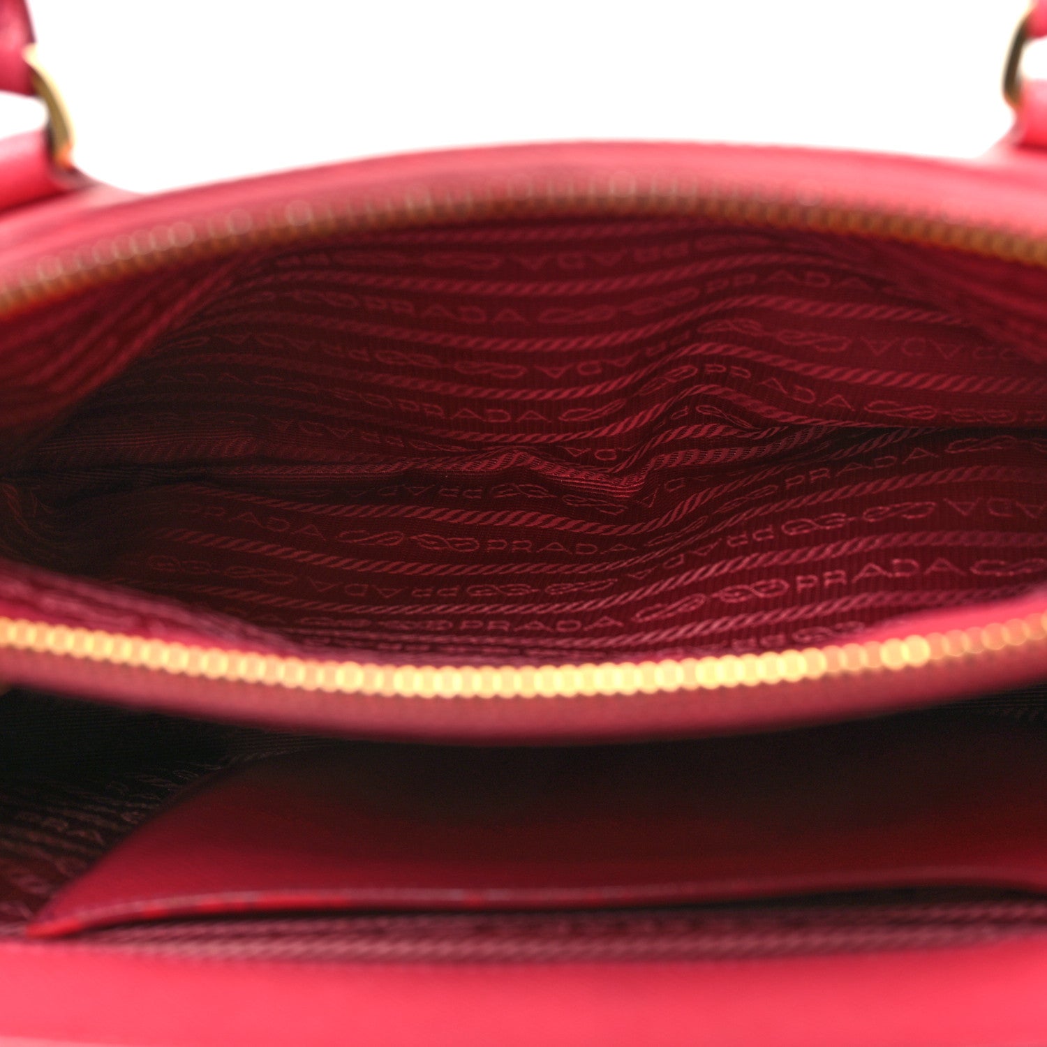 Prada Saffiano Medium Galleria Double Zip Tote Fuxia 7 of 19