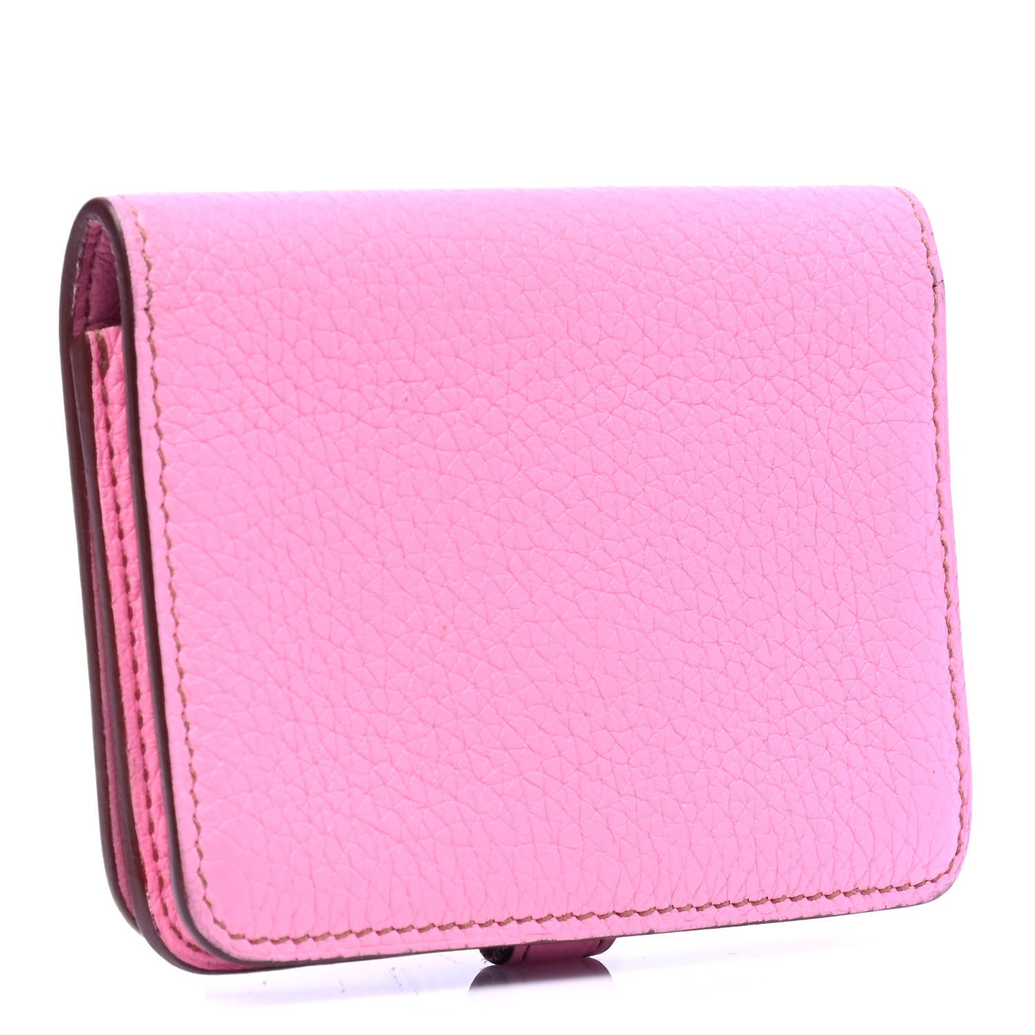 Hermes Taurillon Clemence Dogon Card Case 5P Pink 2 of 5