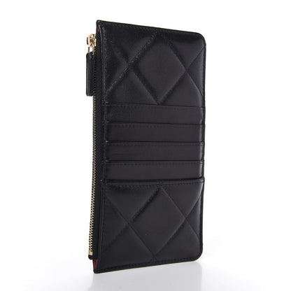 Chanel Goatskin Quilted Chanel 19 Phone and Card Holder Black 3 of 8