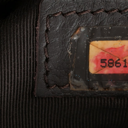 Chanel Lambskin Logo Messenger Dark Brown 7 of 11