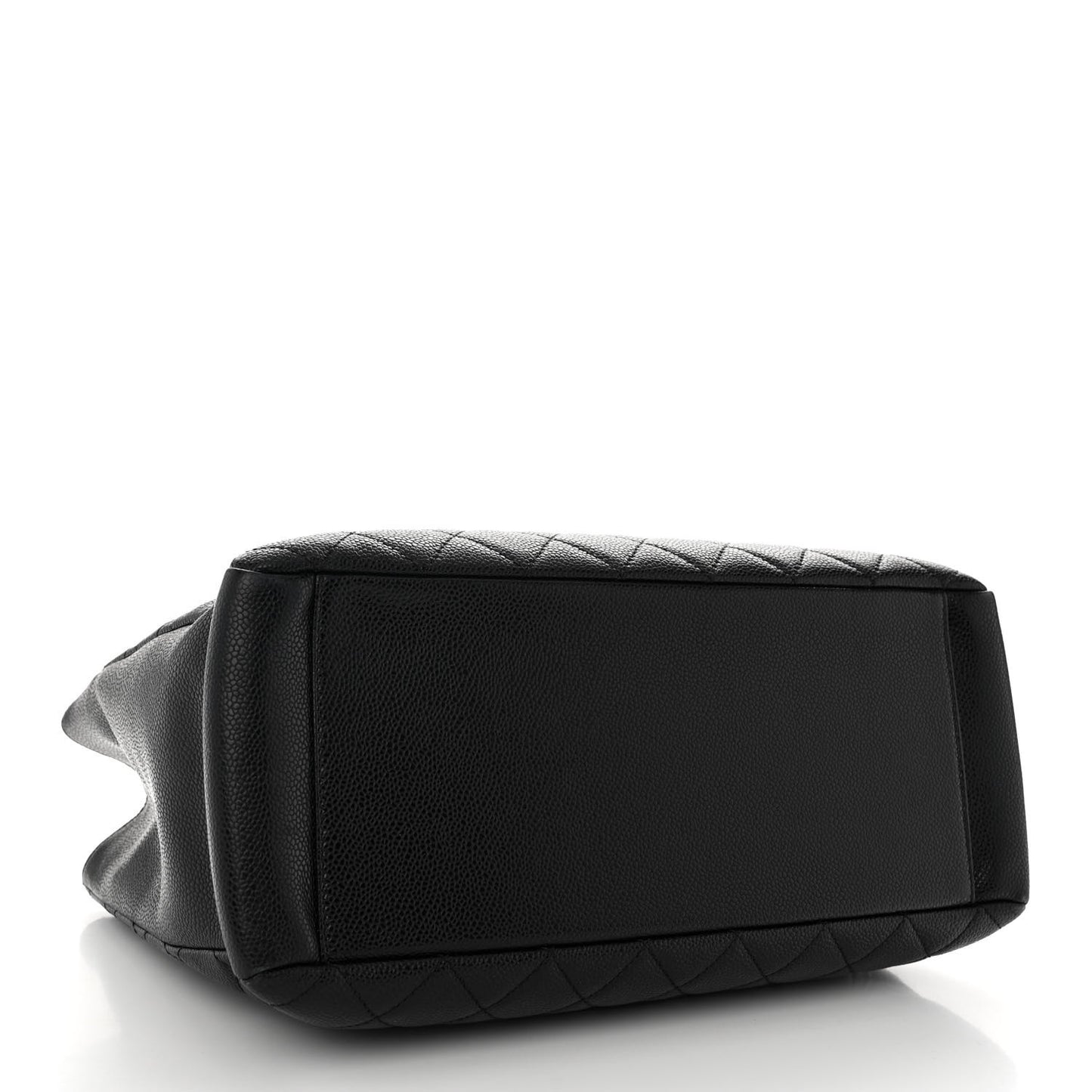 Caviar Quilted Grand Shopping Tote GST Black