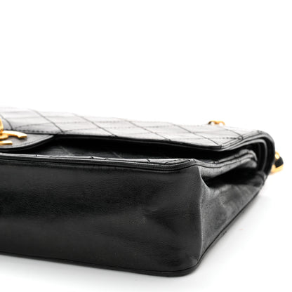 Chanel Lambskin Quilted Medium Double Flap Black 11 of 11