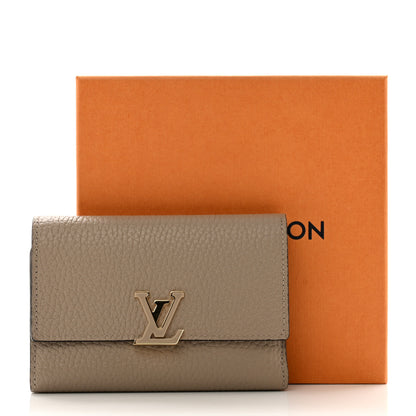 Louis Vuitton Taurillon Capucines Compact Wallet Galet 8 of 8