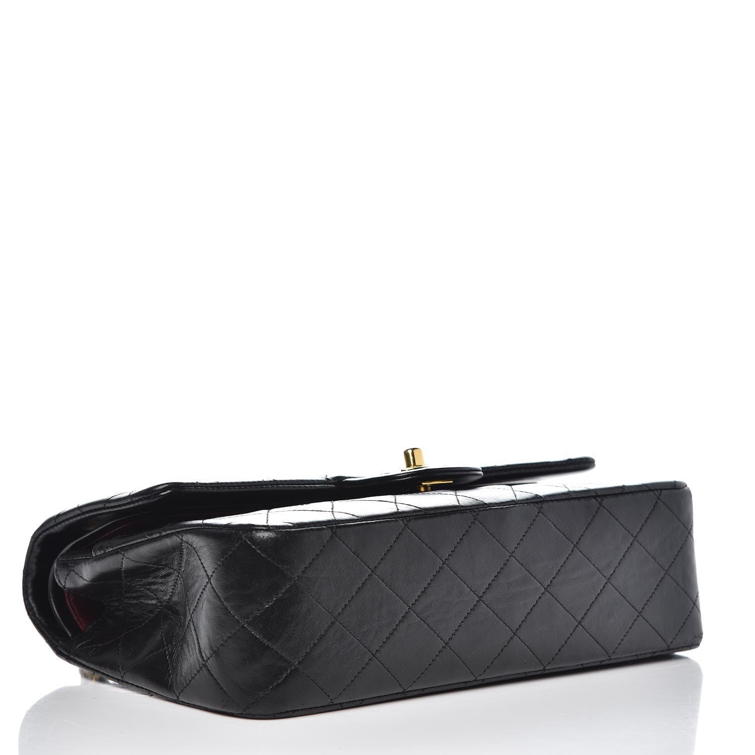 Chanel Lambskin Quilted Medium Double Flap Black 4 of 13