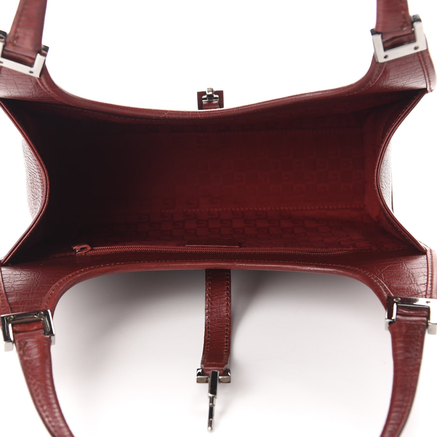Gucci Calfskin Small Bardot Bag Red 4 of 9