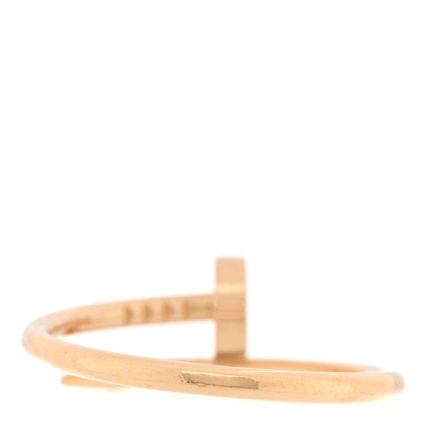Cartier 18K Yellow Gold Small Juste Un Clou Ring 56 7.5 3 of 5