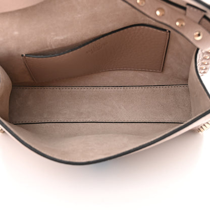 Valentino Garavani Pebbled Calfskin Medium Rockstud Flip Lock Crossbody Bag Poudre 5 of 11