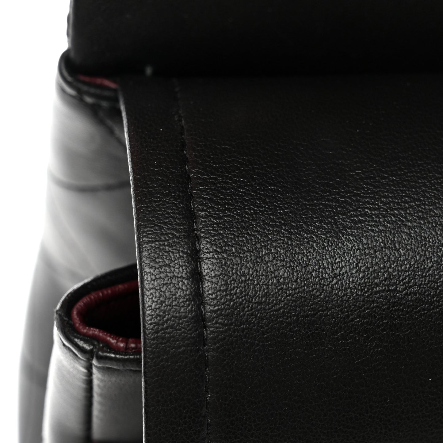 Lambskin Quilted Jumbo Double Flap Black