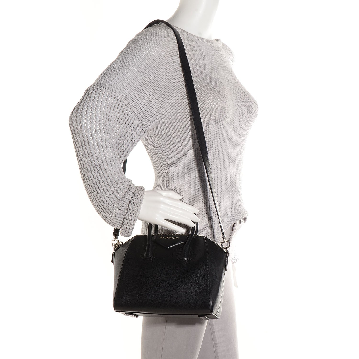 Givenchy Sugar Goatskin Mini Antigona Black 2 of 11