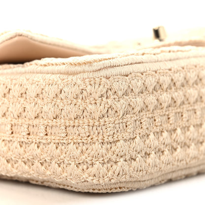 Chanel Crochet Embroidered Mini Rectangular Flap Beige 9 of 11
