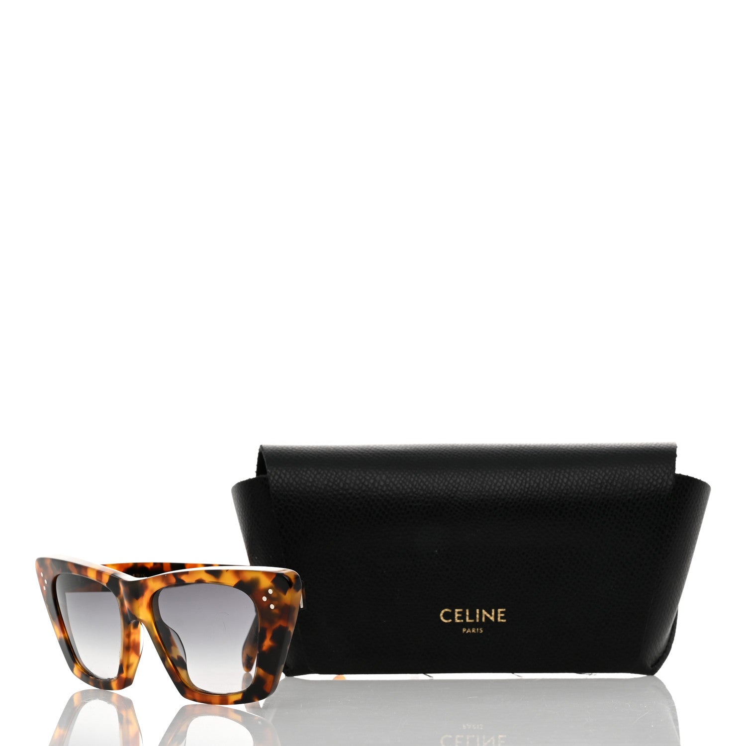 Celine Acetate Cat Eye Sunglasses CL40187I Tortoise 7 of 7