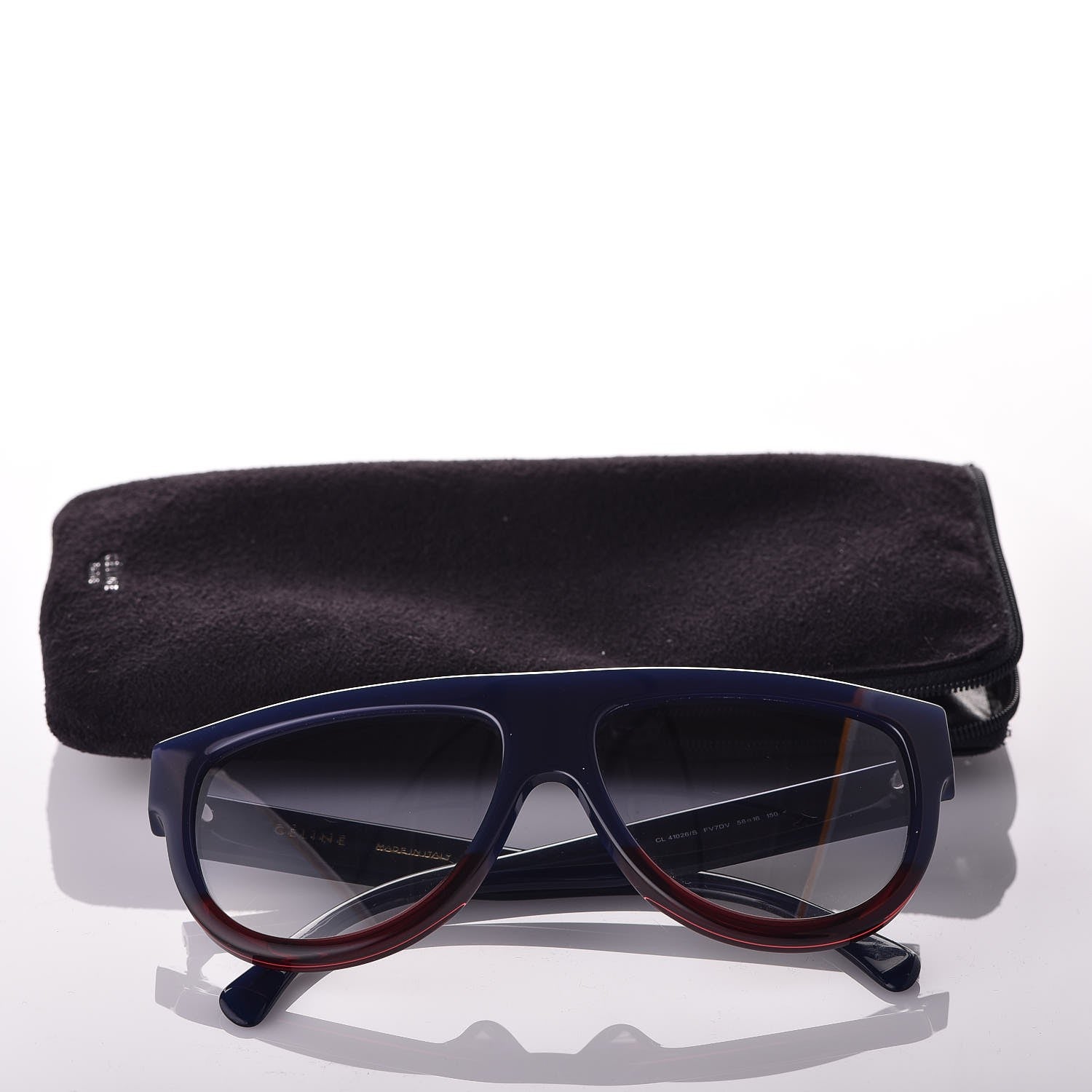 Celine Shadow Sunglasses CL 41026/S Blue Red 7 of 7