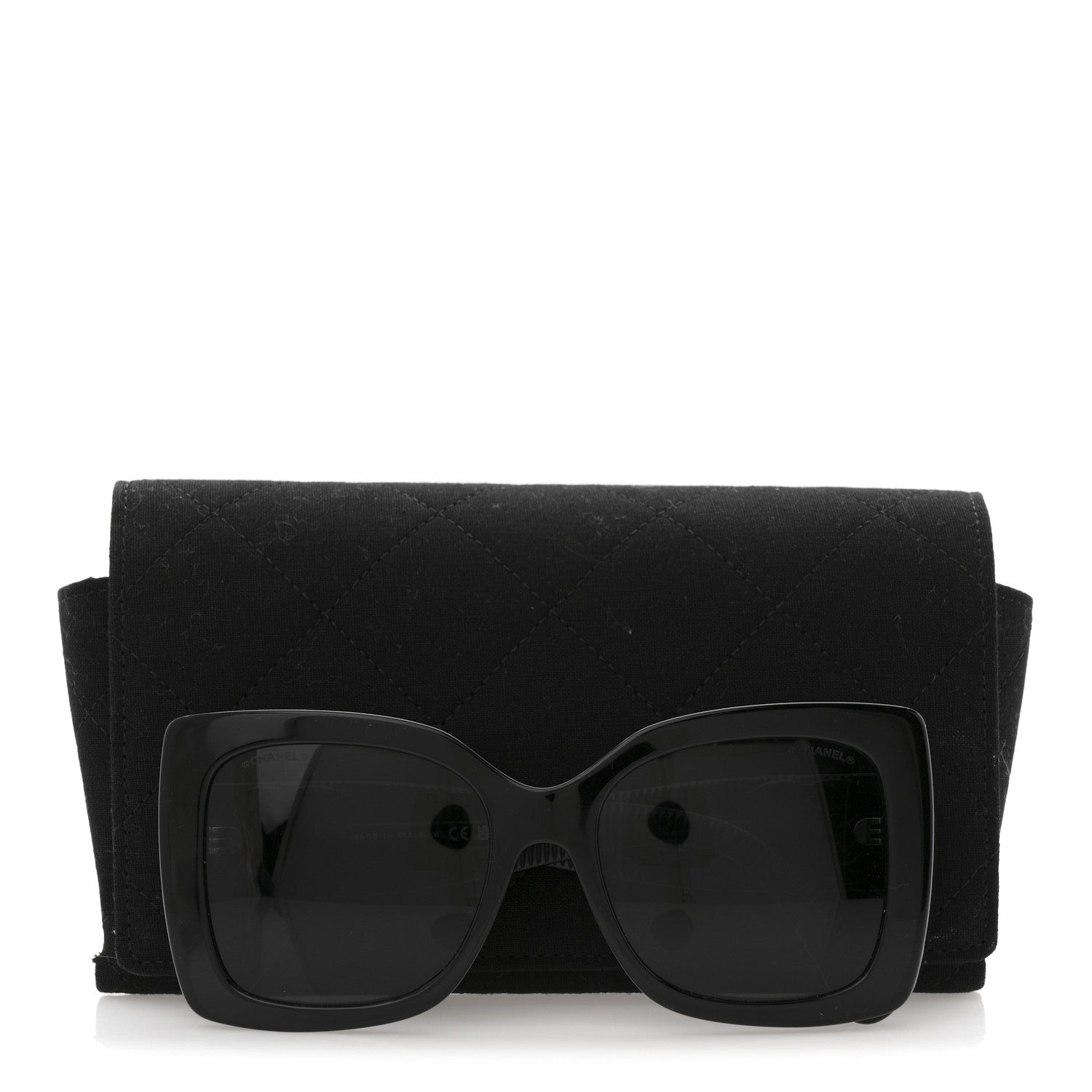 Chanel Square Polarized CC 5494-A Sunglasses Black 9 of 9