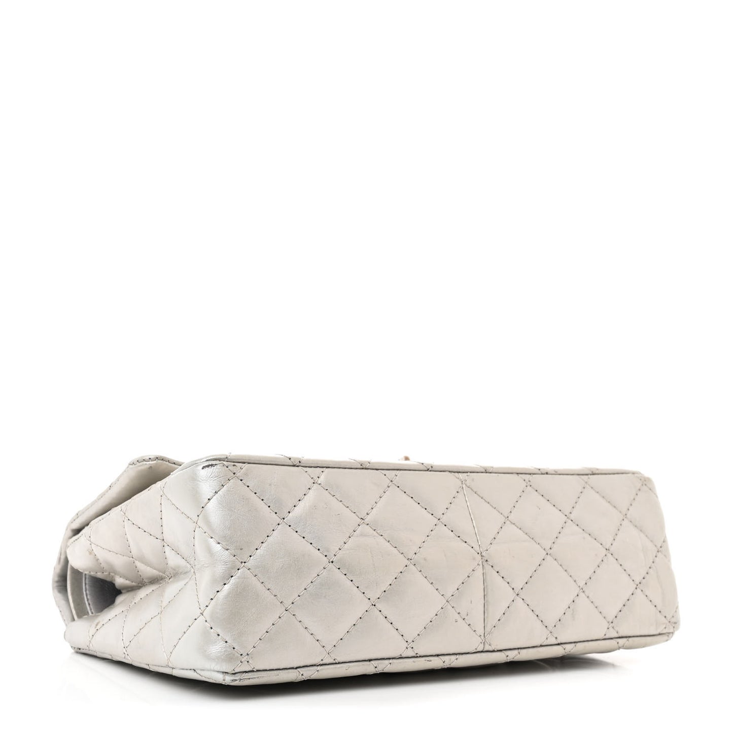 Metallic Lambskin Quilted 2.55 Reissue 226 Flap Silver