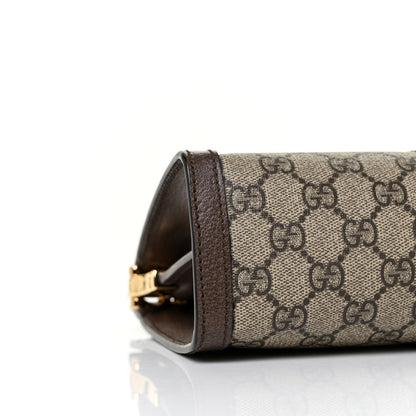 Gucci GG Supreme Monogram Web Small Ophidia Chain Shoulder Bag Brown 8 of 10