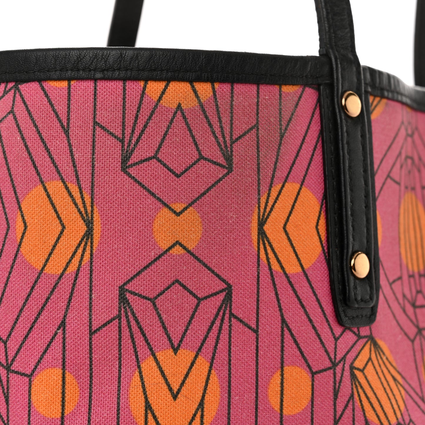 Visetos Medium Project Reversible Shopper Tote Cognac