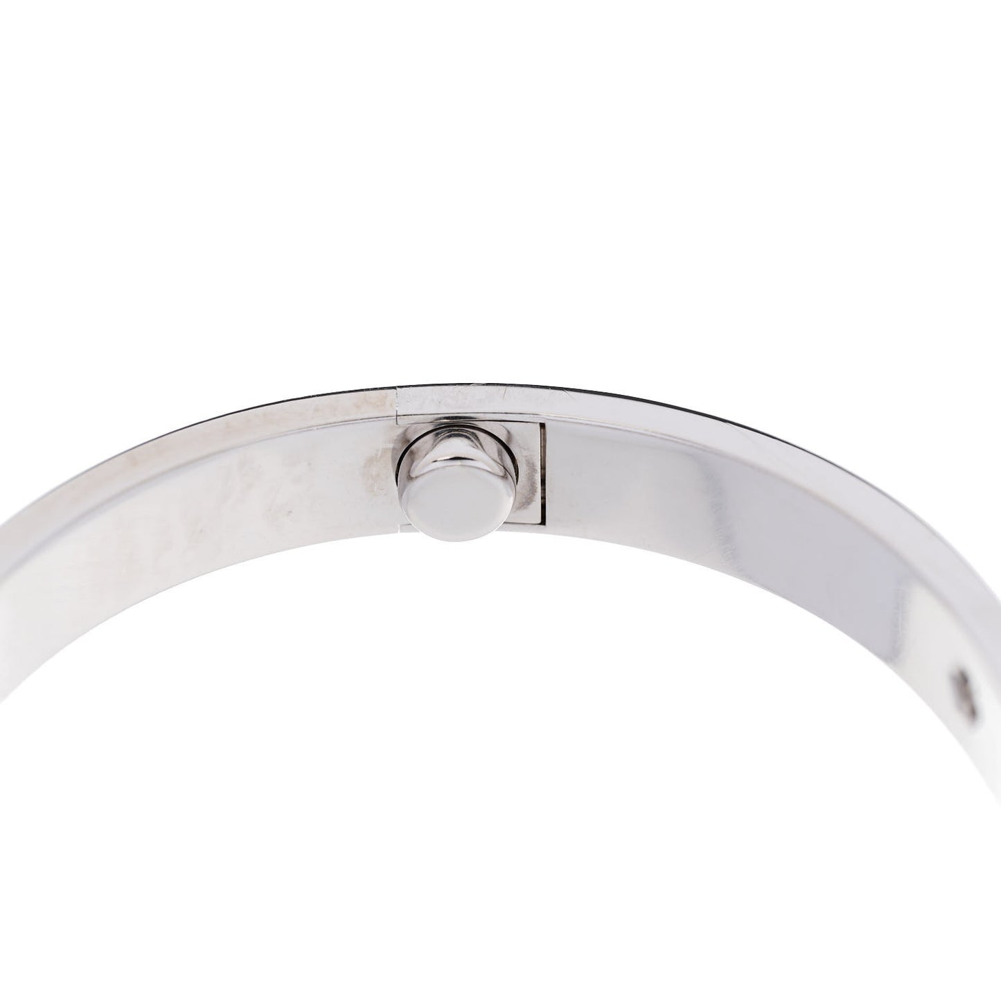 18K White Gold 4 Diamond Love Bracelet 15