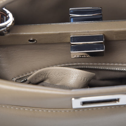 Fendi Nappa Mini Peekaboo Iconic Satchel Tortora 8 of 8