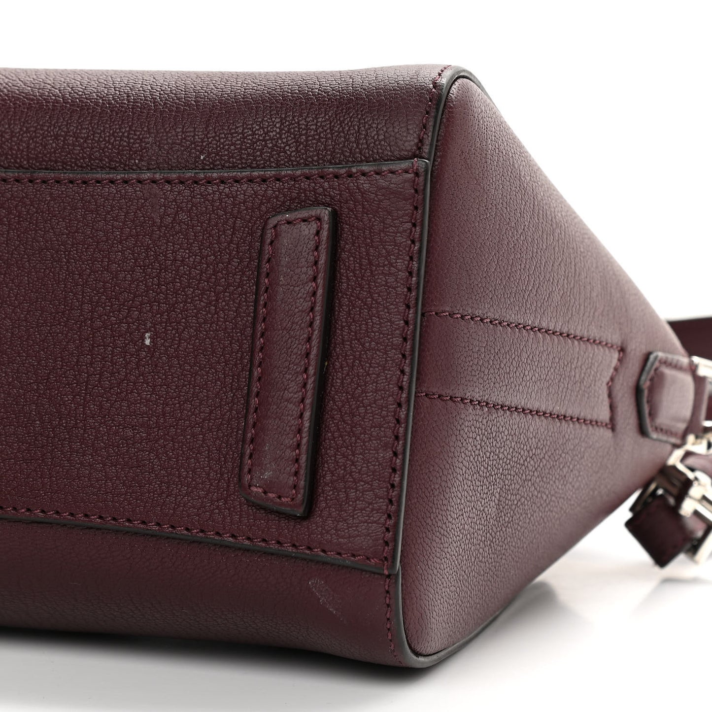 Sugar Goatskin Mini Antigona Aubergine