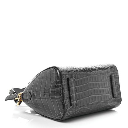 Givenchy Calfskin Crocodile Embossed Mini Antigona Storm Grey 4 of 9