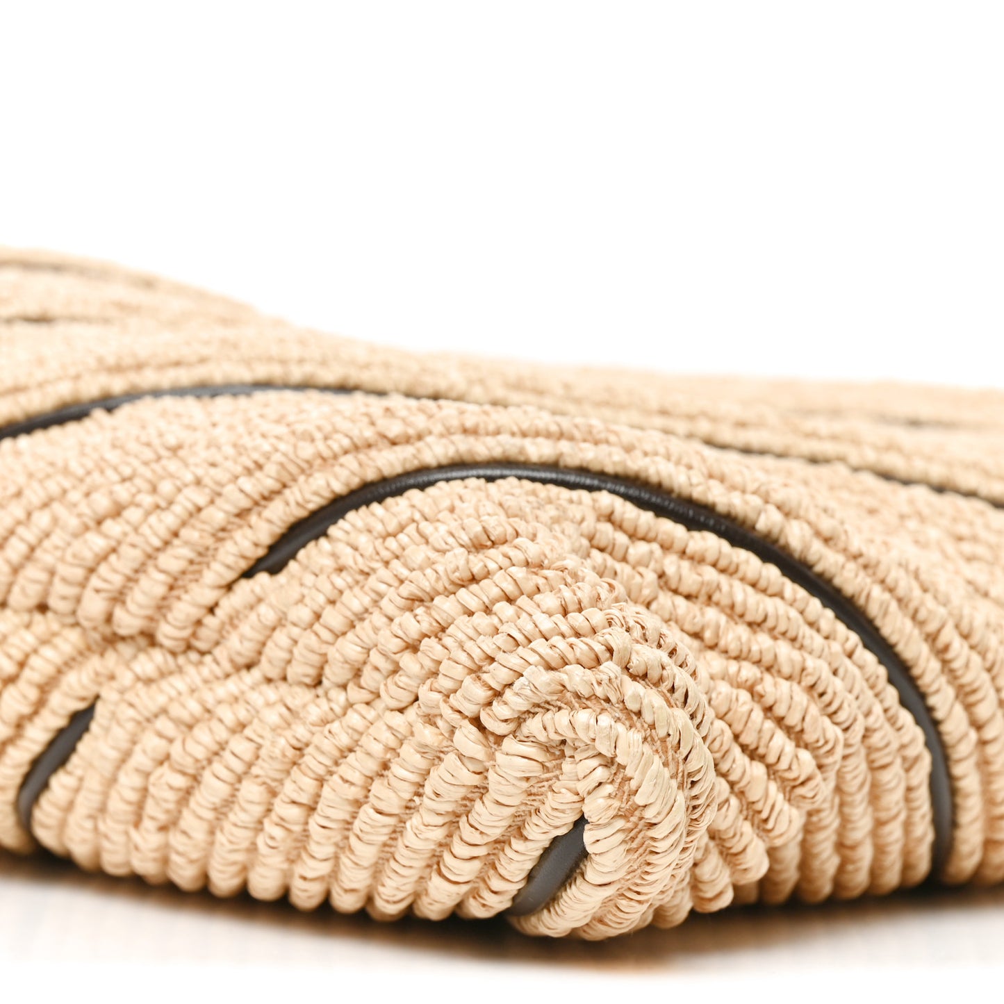 Raffia Striped Large Hop Natural Fondant