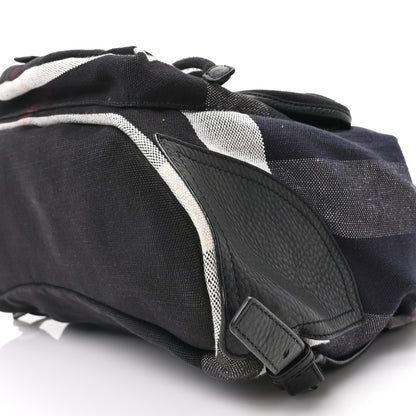 Burberry Canvas Mega Check Korbin Backpack Black 10 of 10