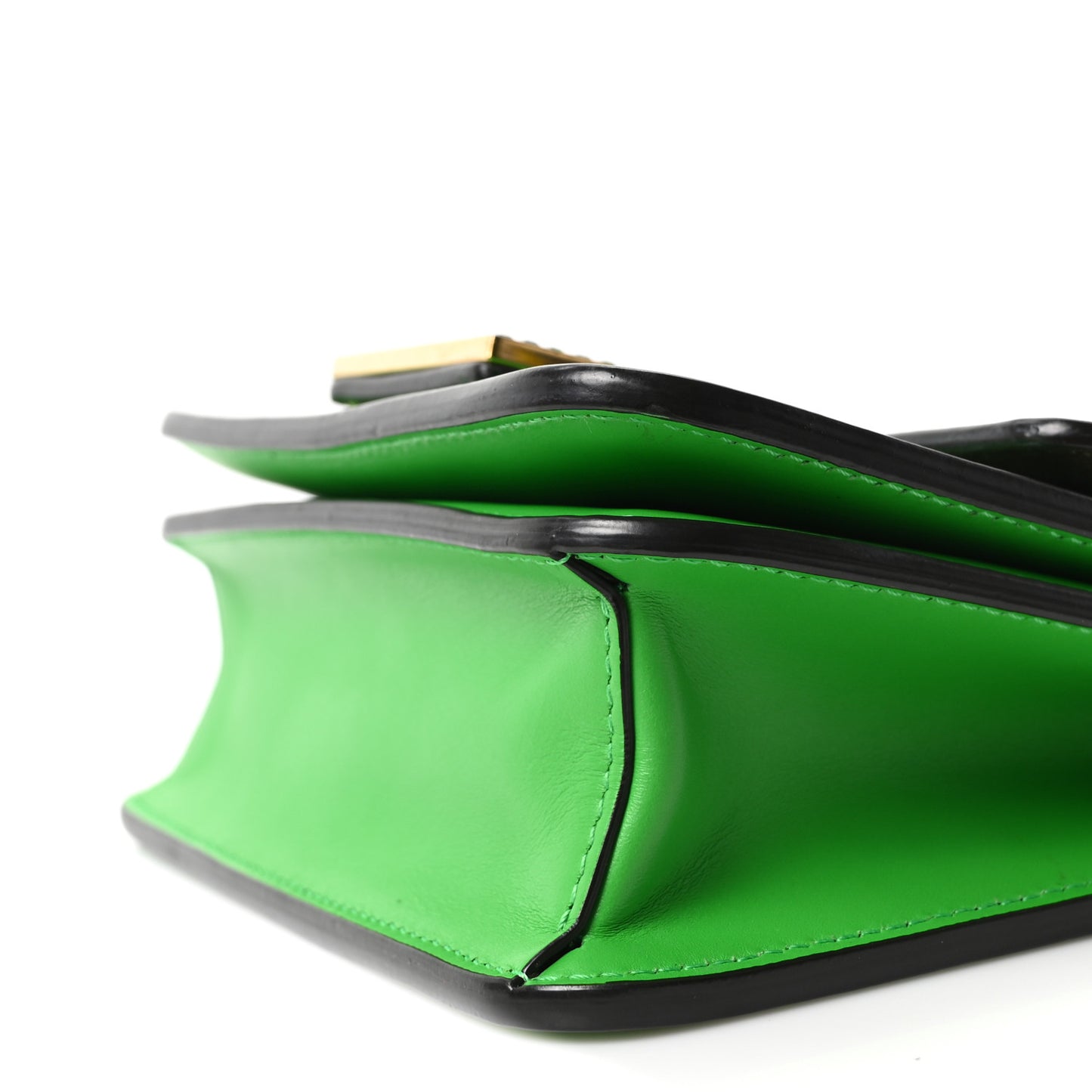 Vitello King Crystal Fab Crossbody Bag Tomatillo