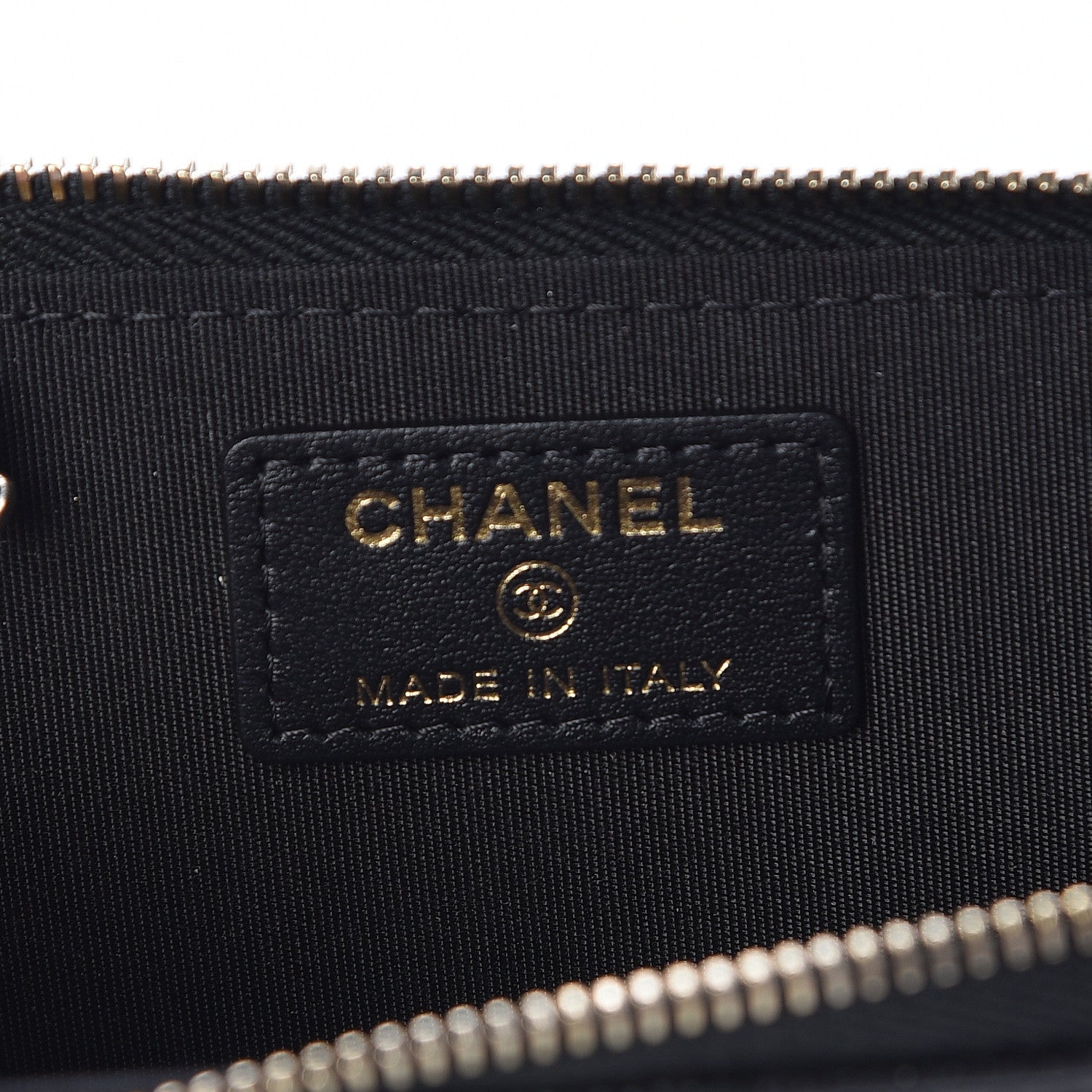 Chanel Caviar Camellia Embossed Key Holder Case Black 6 of 8