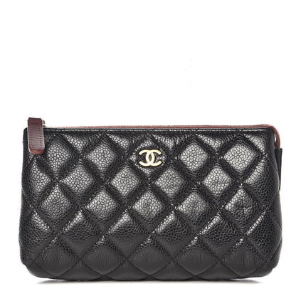 Chanel Caviar Quilted Cosmetic Case Black 1 of 21